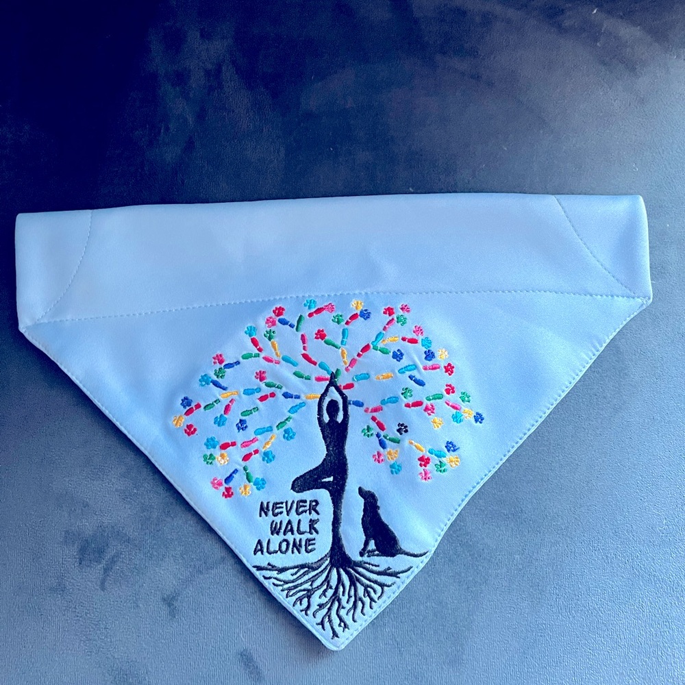 New Dog Bandana (no tags but never used) wrinkle resistant & raised design